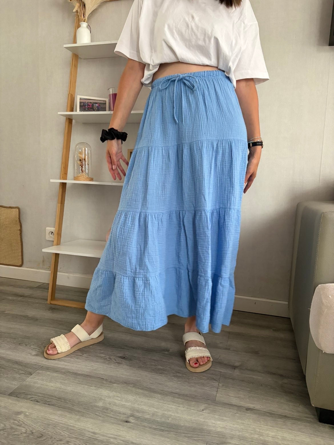 Jupe Camille bleu