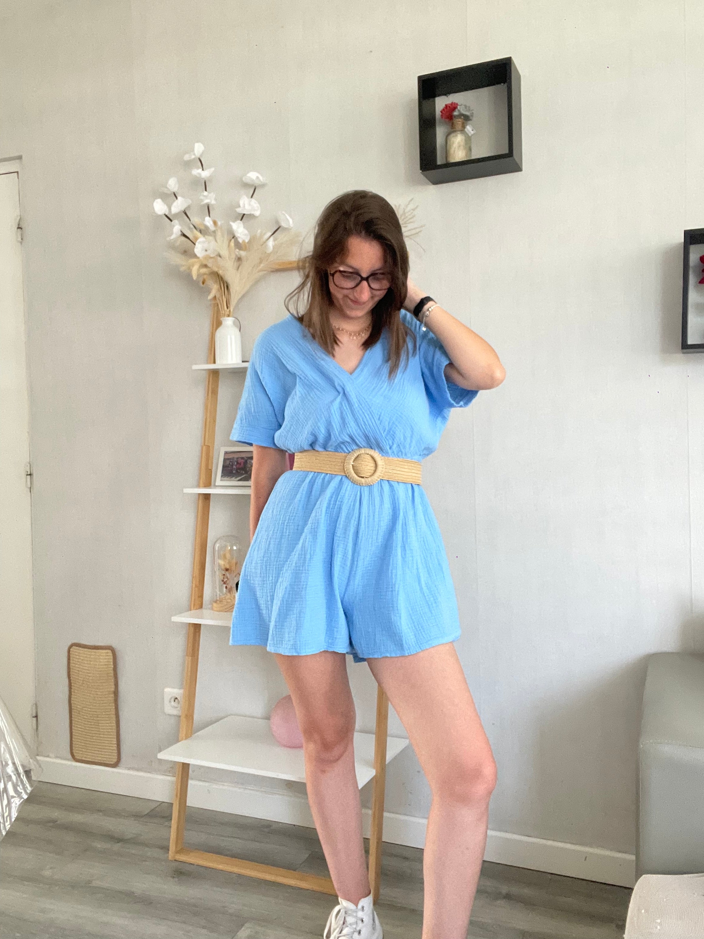 Combi short Clem bleu