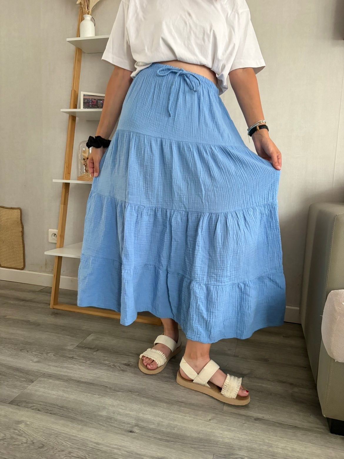Jupe Camille bleu