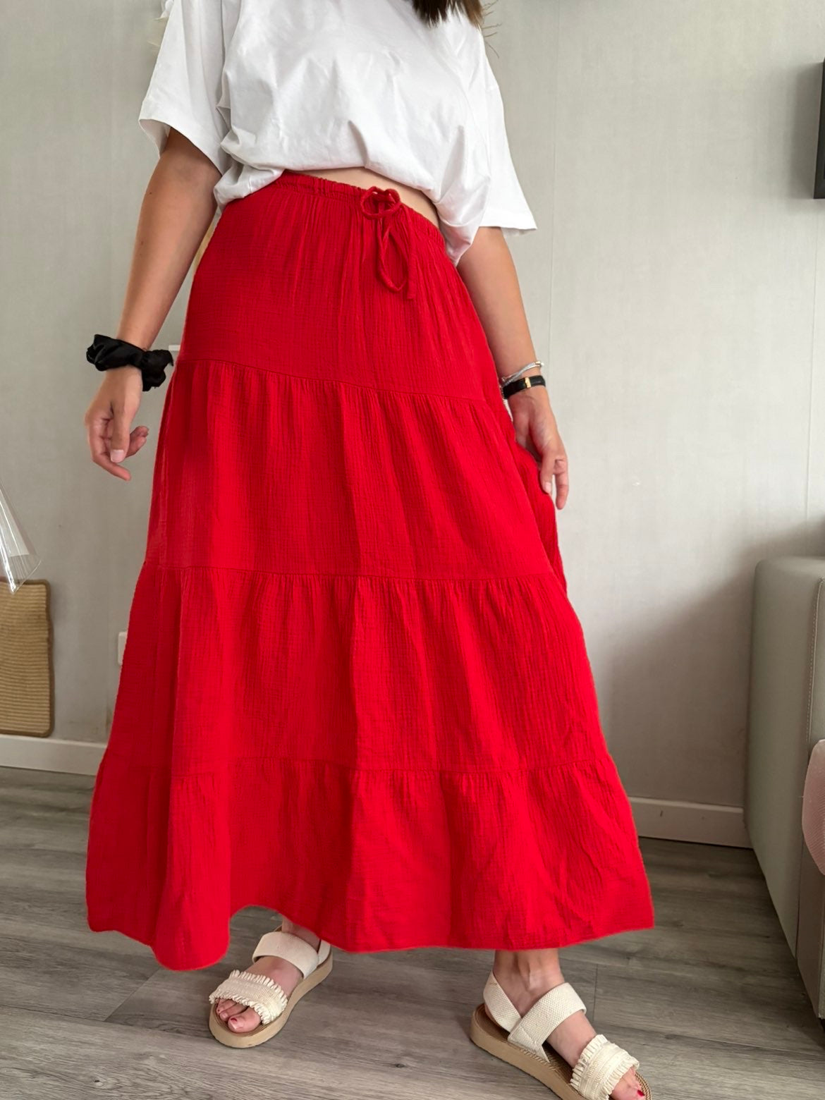 Jupe Camille rouge