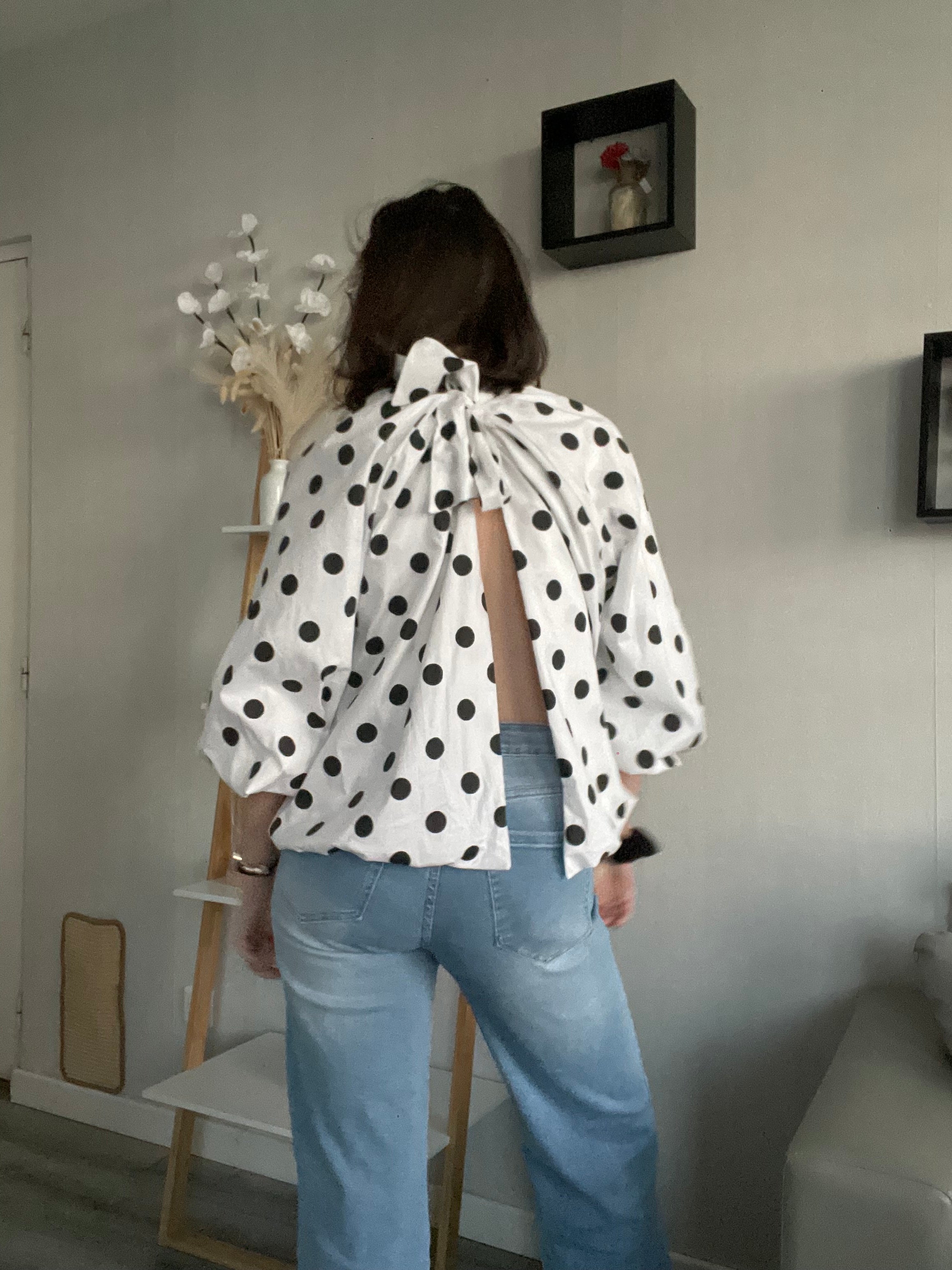 Blouse Gabrielle à pois