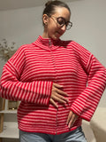 Gilet Louise Rose et rouge