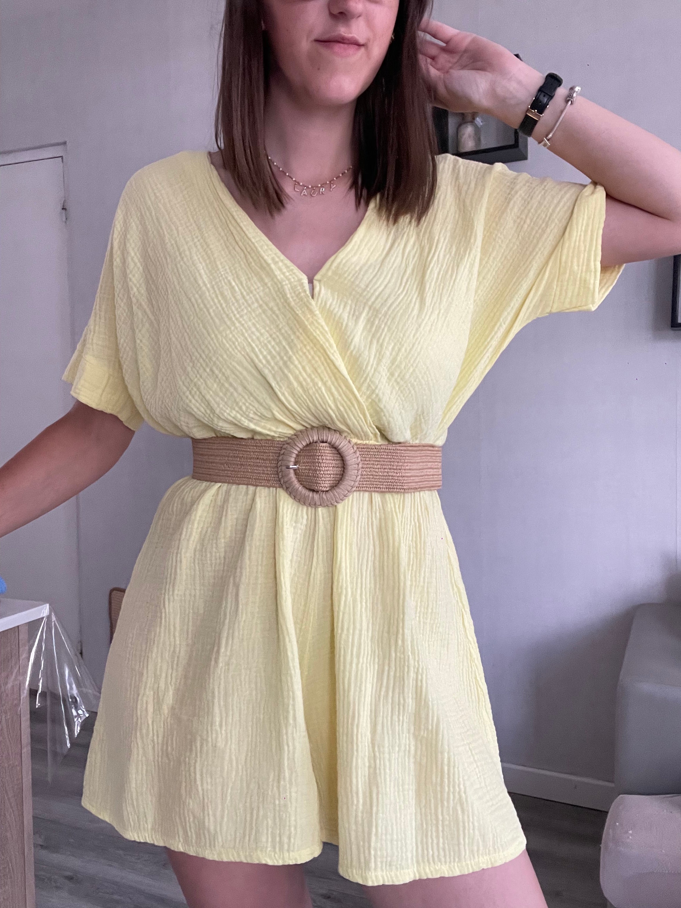 Combi short Clem jaune