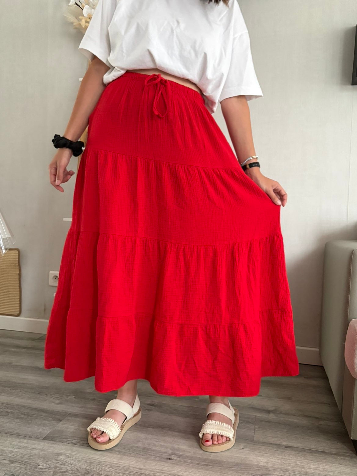 Jupe Camille rouge