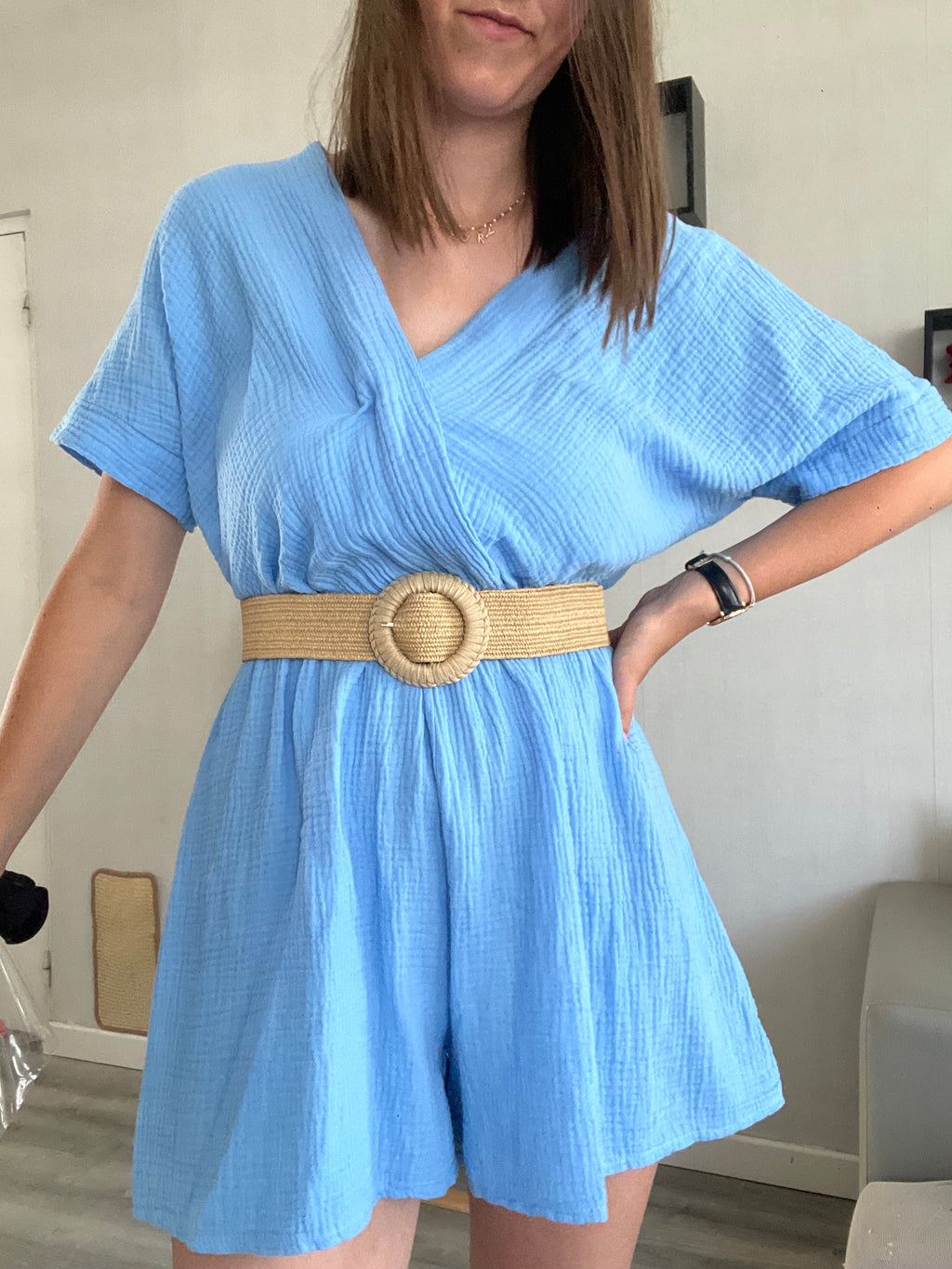 Combi short Clem bleu