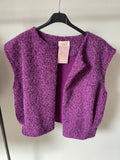 Veste sans Manche Agathe Mauve