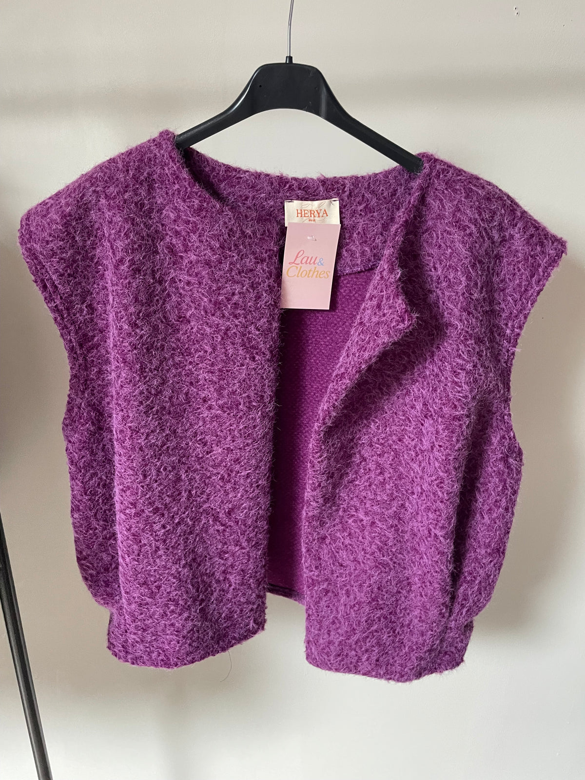 Veste sans Manche Agathe Mauve