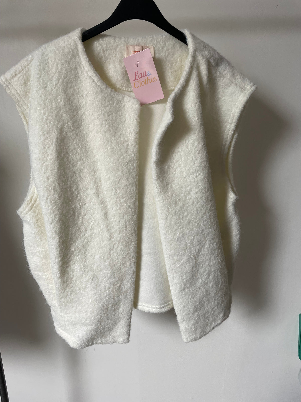 Veste sans manche Agathe Blanche